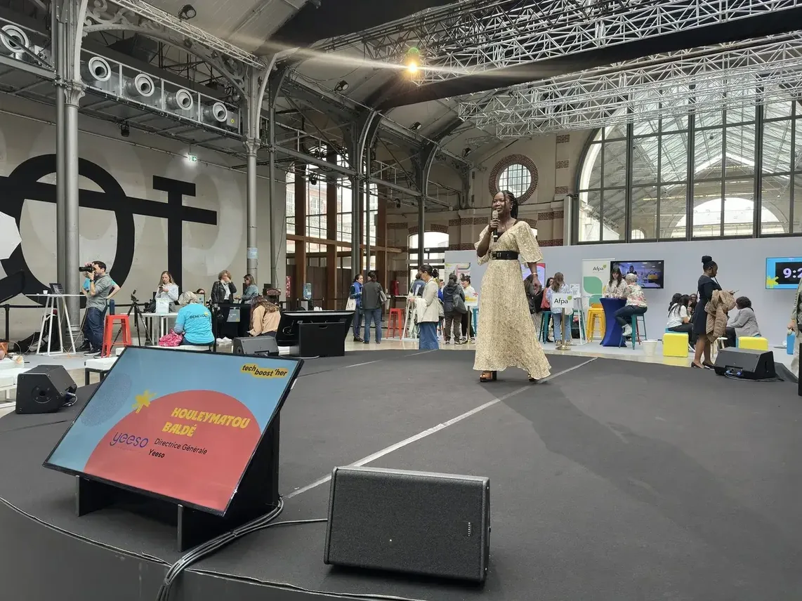 Houleymatou Balde lors d'une conférence